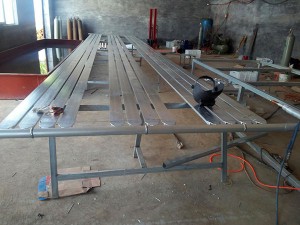 鋁排管焊接現場